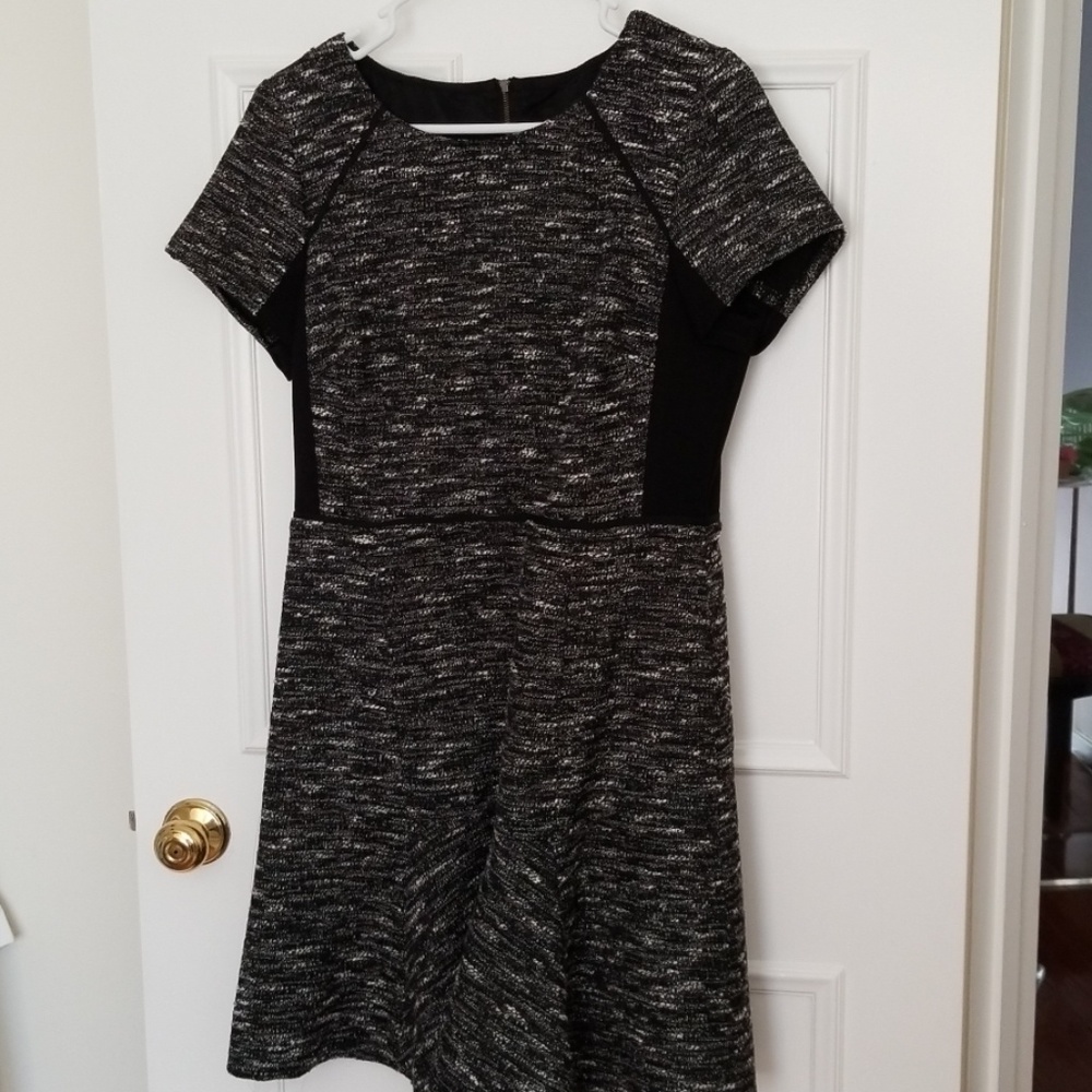 J Crew black tweed dress